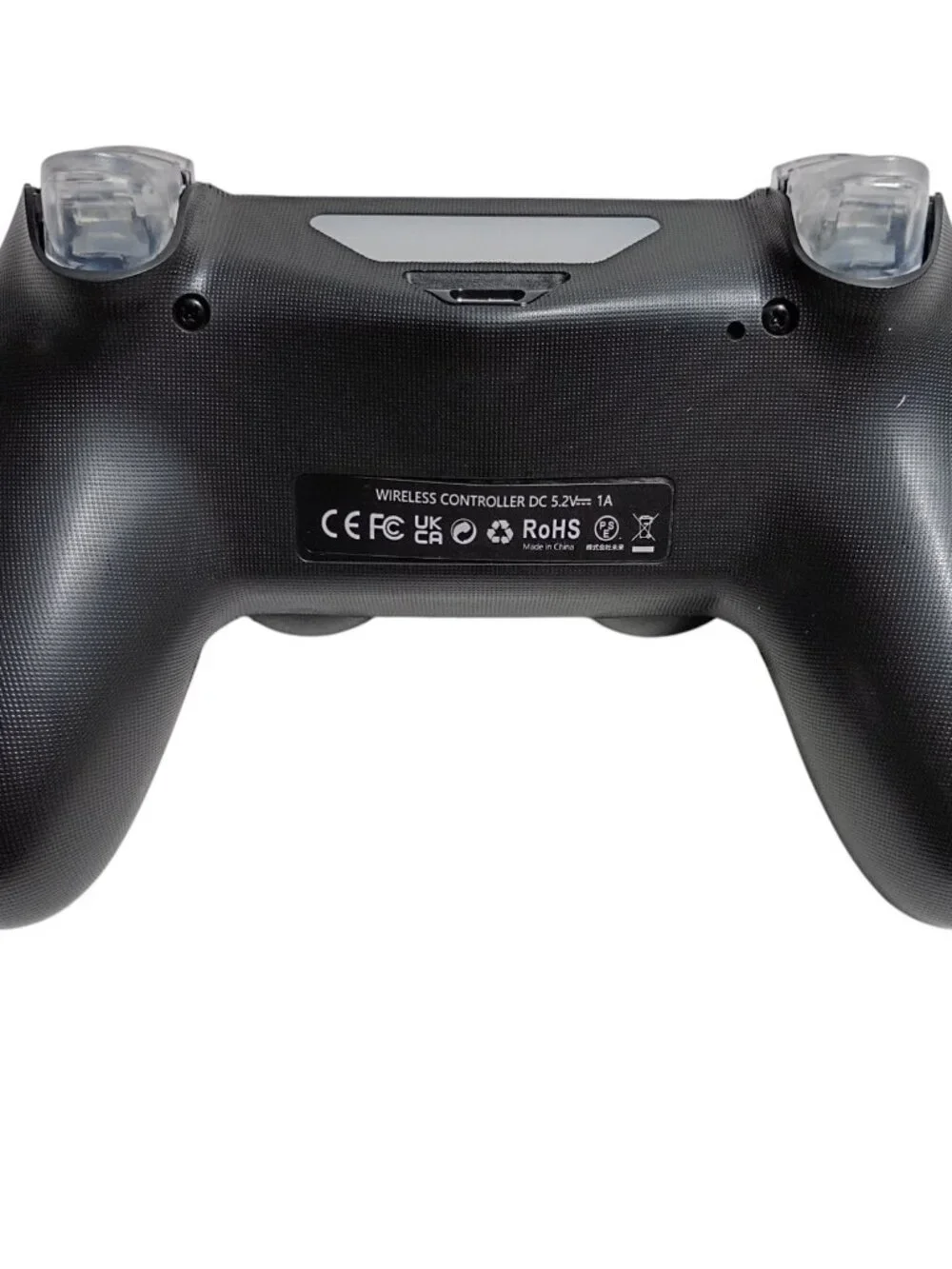 Wireless RGB Gaming Controller for PS4 / PC - Custom Clear Button Mod Black